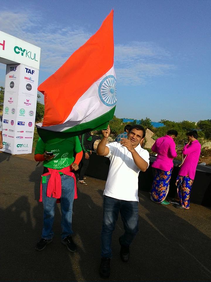 Dr Srinubabu Gedela CEO Indian flag
